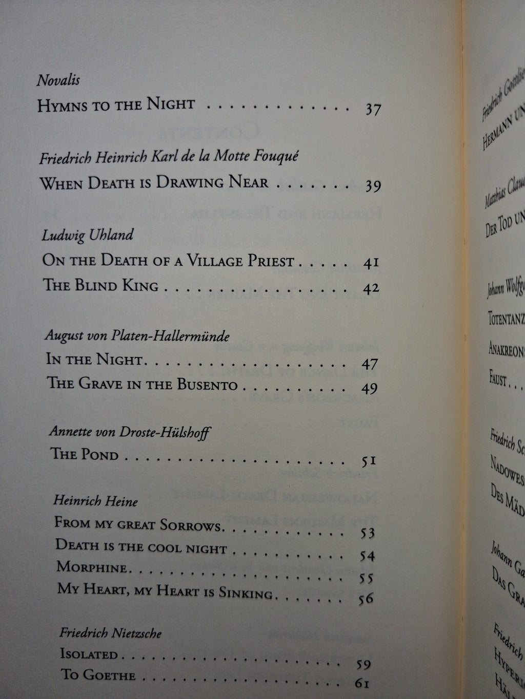 Der Tod: An Anthology of German Death Poetry | Bilingual English & German Hardcover