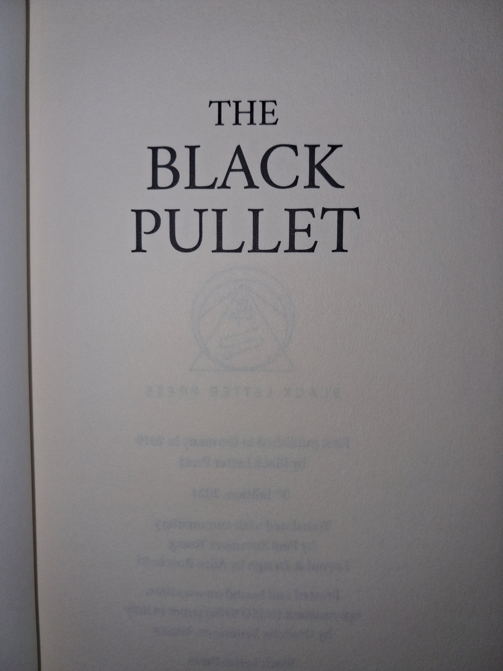 The Black Pullet — Translated, Edited & Introduced by Paul Summers Young