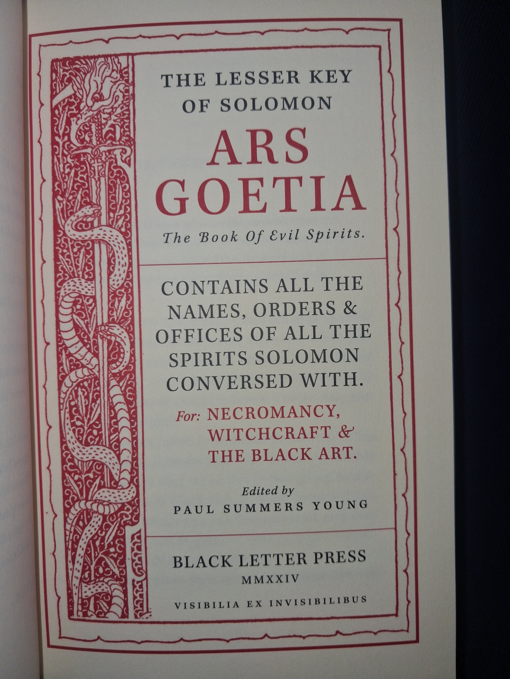 The Lemegeton: Ars Goetia – Translated by Paul Summers Young
