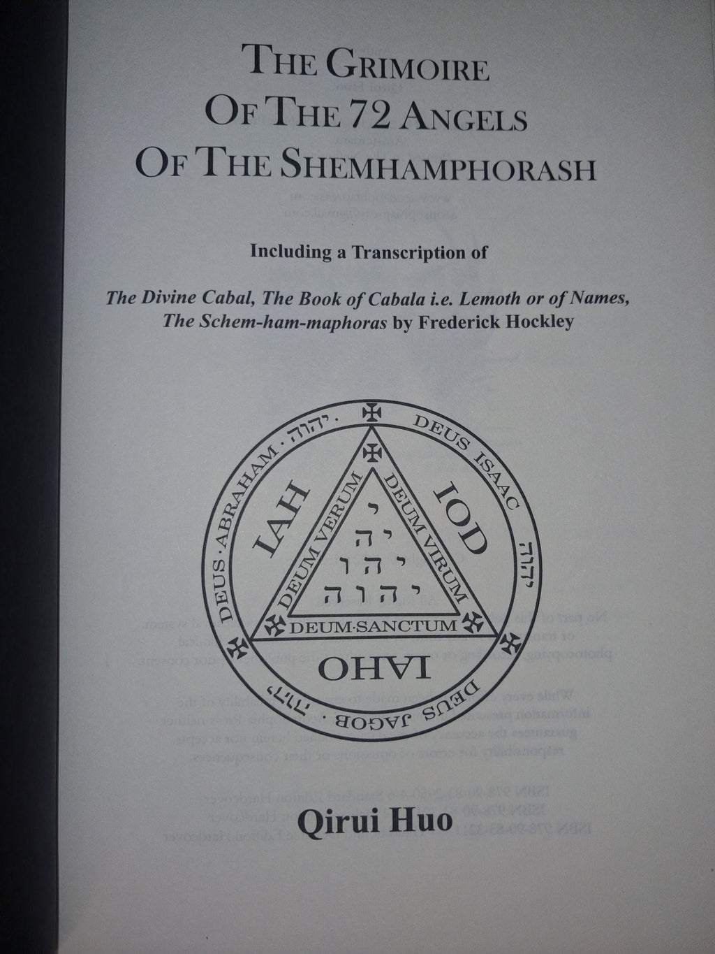 The Grimoire of the 72 Angels of the Shemhamphorash — by Qirui Huo