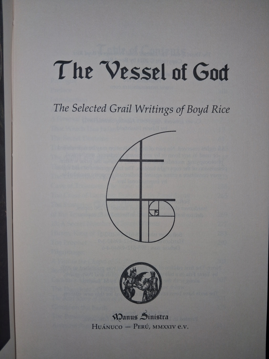 The Vessel of God: The Selected Grail Writings (Limited Hardcover Edition) by Boyd Rice