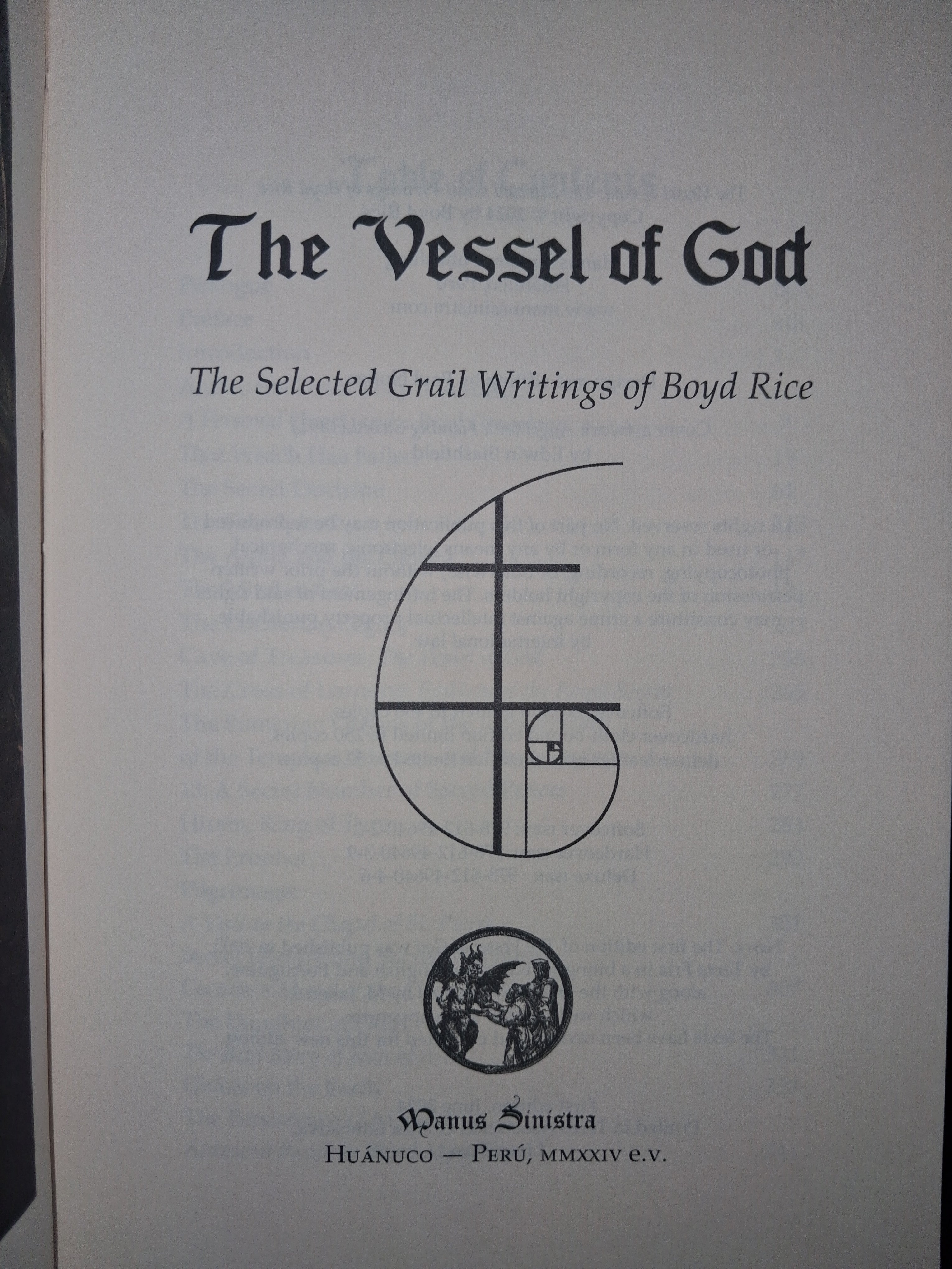 The Vessel of God: The Selected Grail Writings (Limited Hardcover Edition) by Boyd Rice