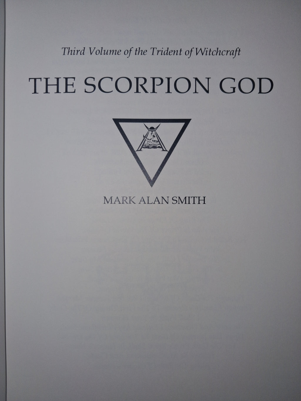 The Scorpion God: Atlantean Witchblood Edition – by Mark Alan Smith