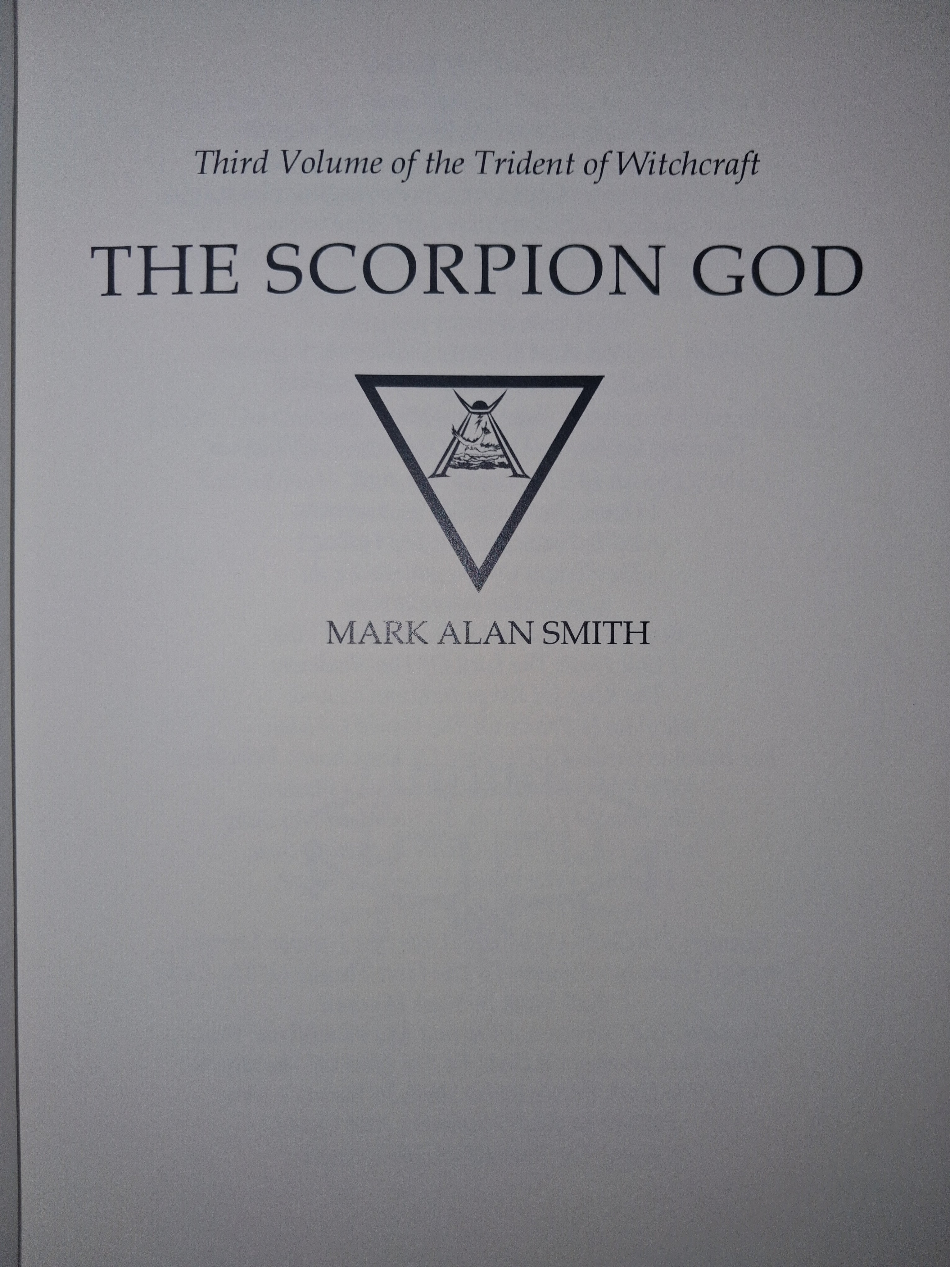 The Scorpion God: Atlantean Witchblood Edition – by Mark Alan Smith