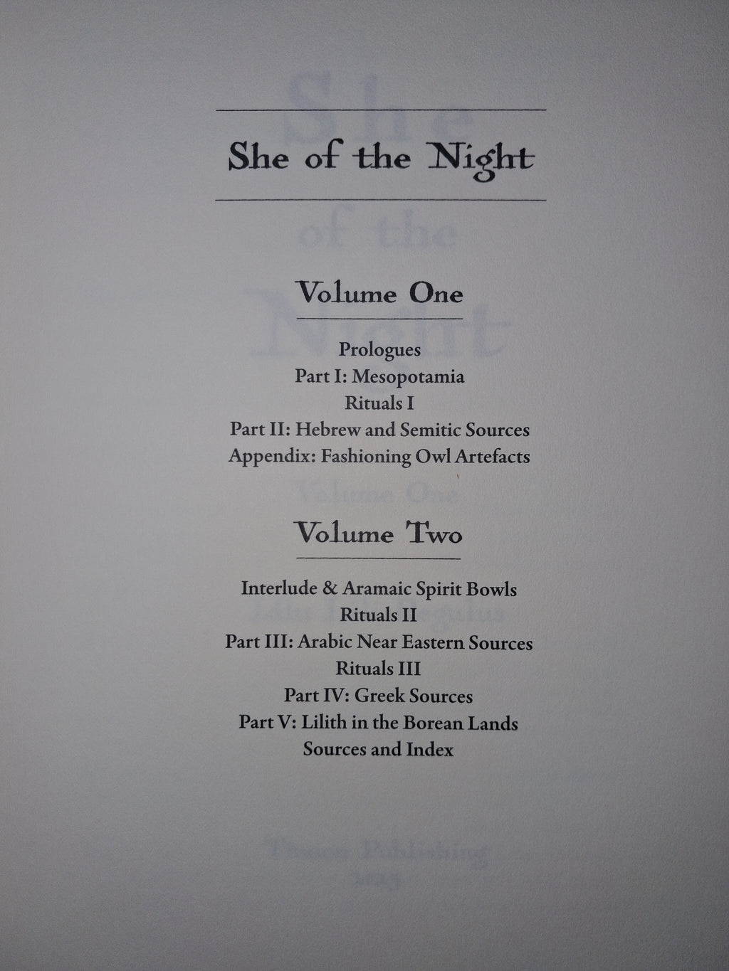 She of the Night (Second Edition)