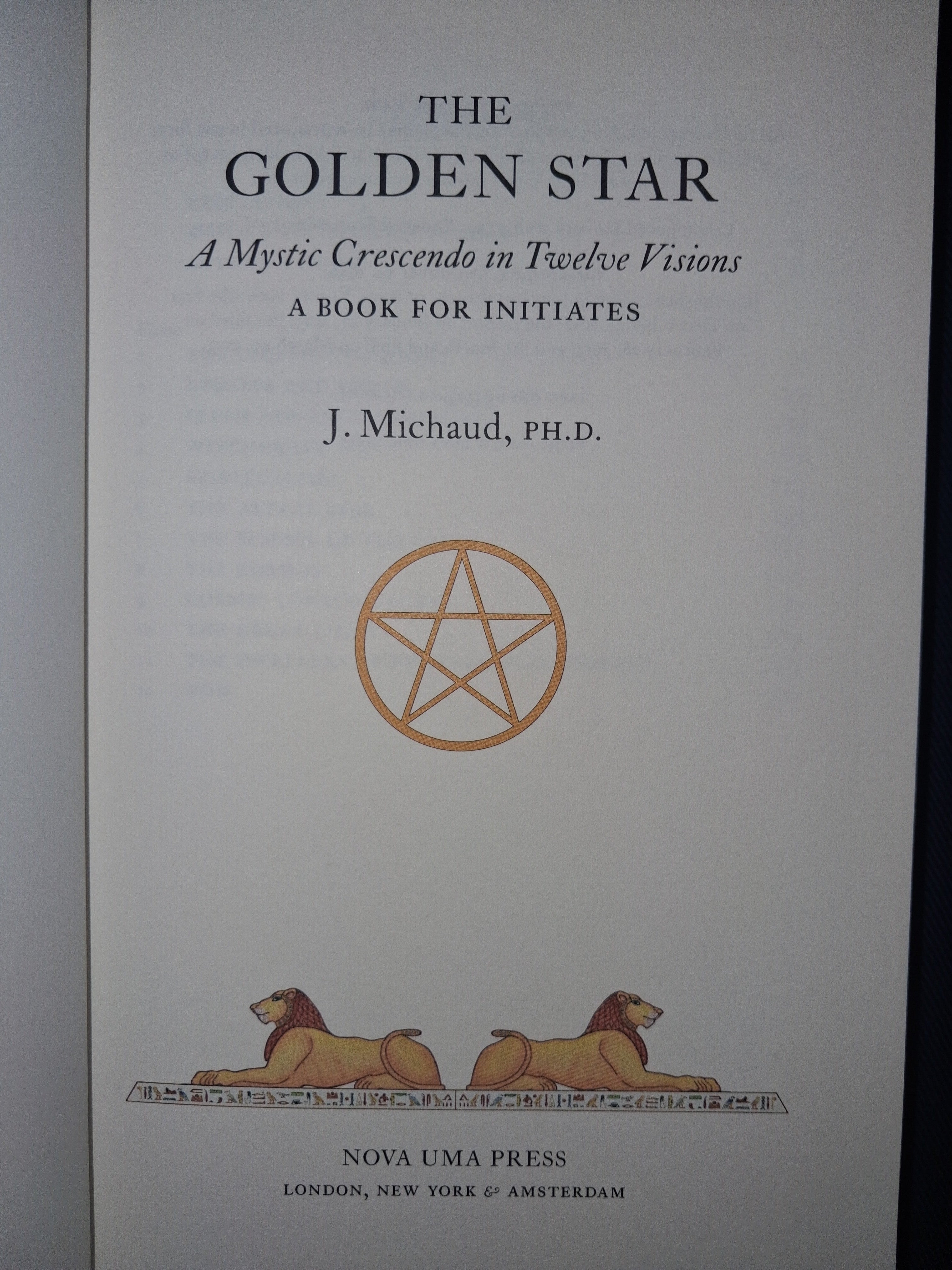 The Golden Star (Standard Edition) by Jean Michaud – A Book for Initiates
