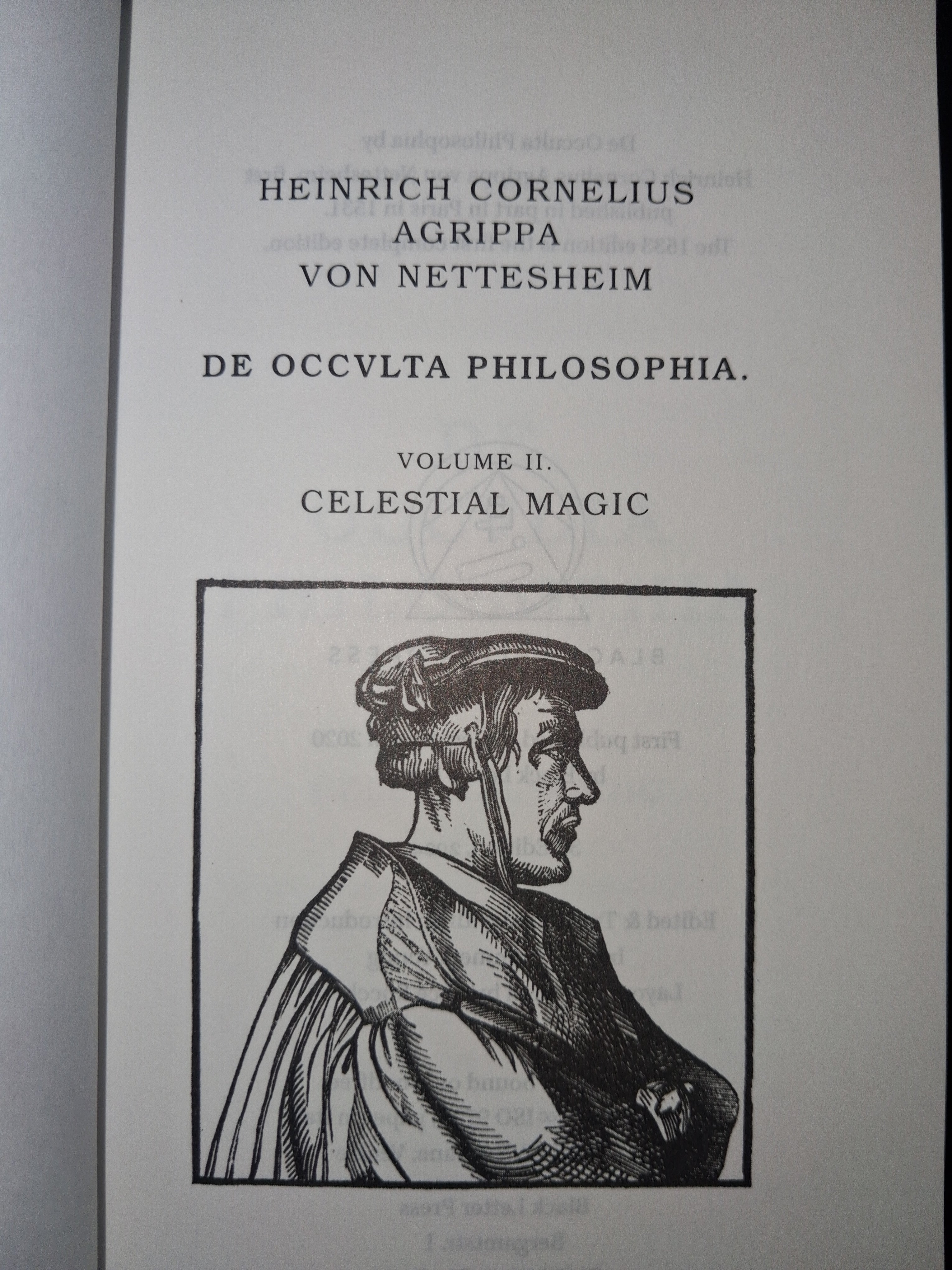 De Occulta Philosophia Vol. II: Celestial Magic by Heinrich Cornelius Agrippa