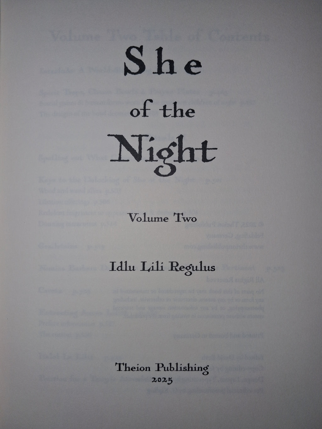 She of the Night (Second Edition)