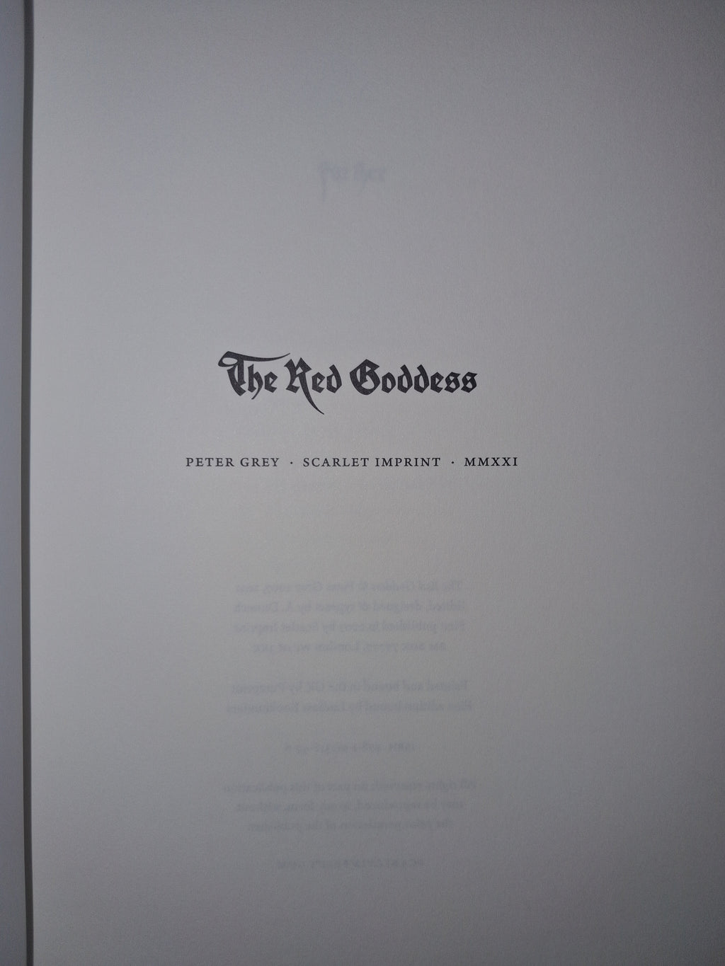 The Red Goddess (Pearl Edition) by Peter Grey – Babalon, Divine Feminine & Western Esotericism