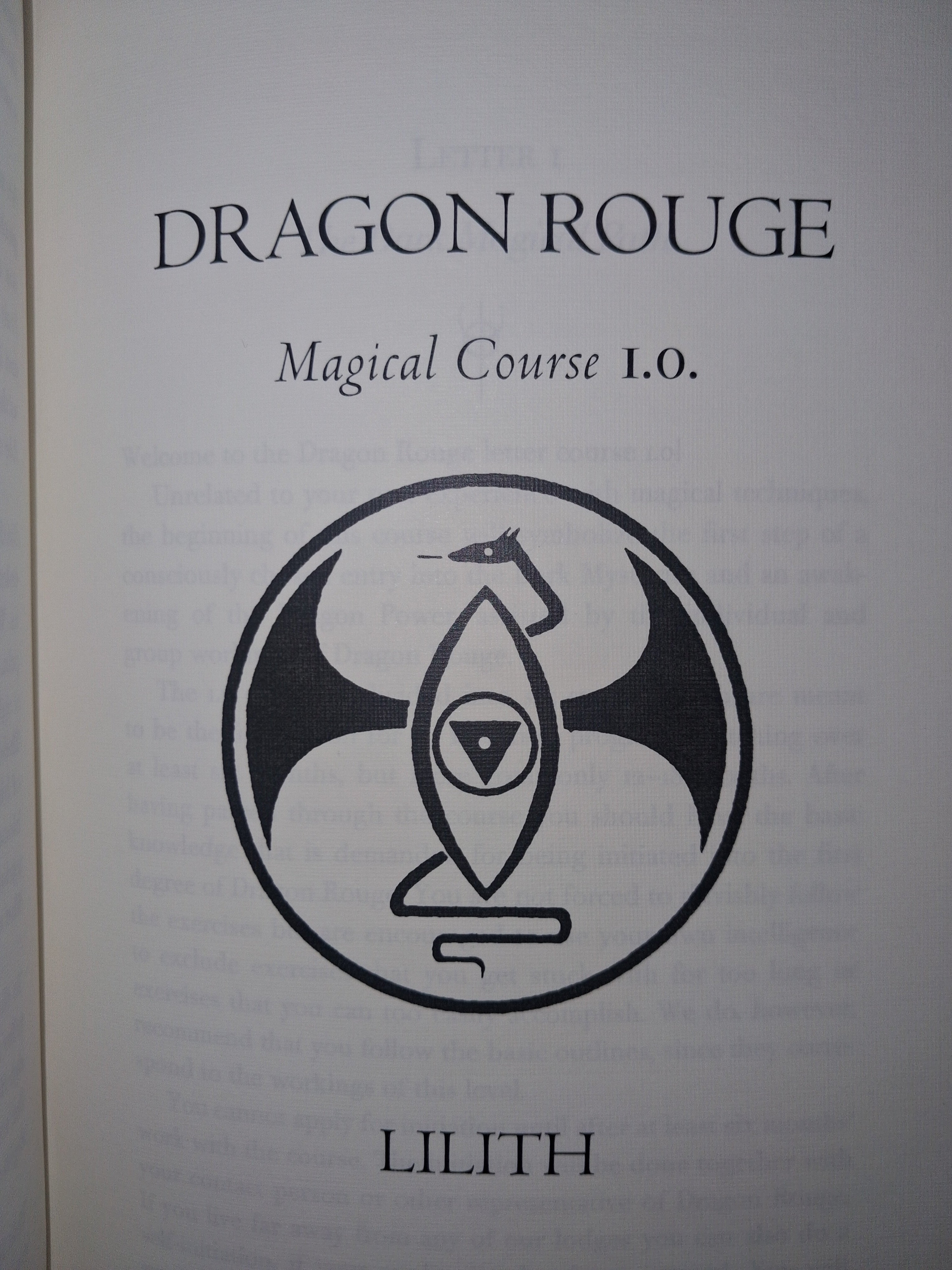 Draconian Initiations: The Dragon Rouge Magical Courses by Thomas Karlsson (Deluxe Edition) – Left-Hand Path & Qliphothic Initiation