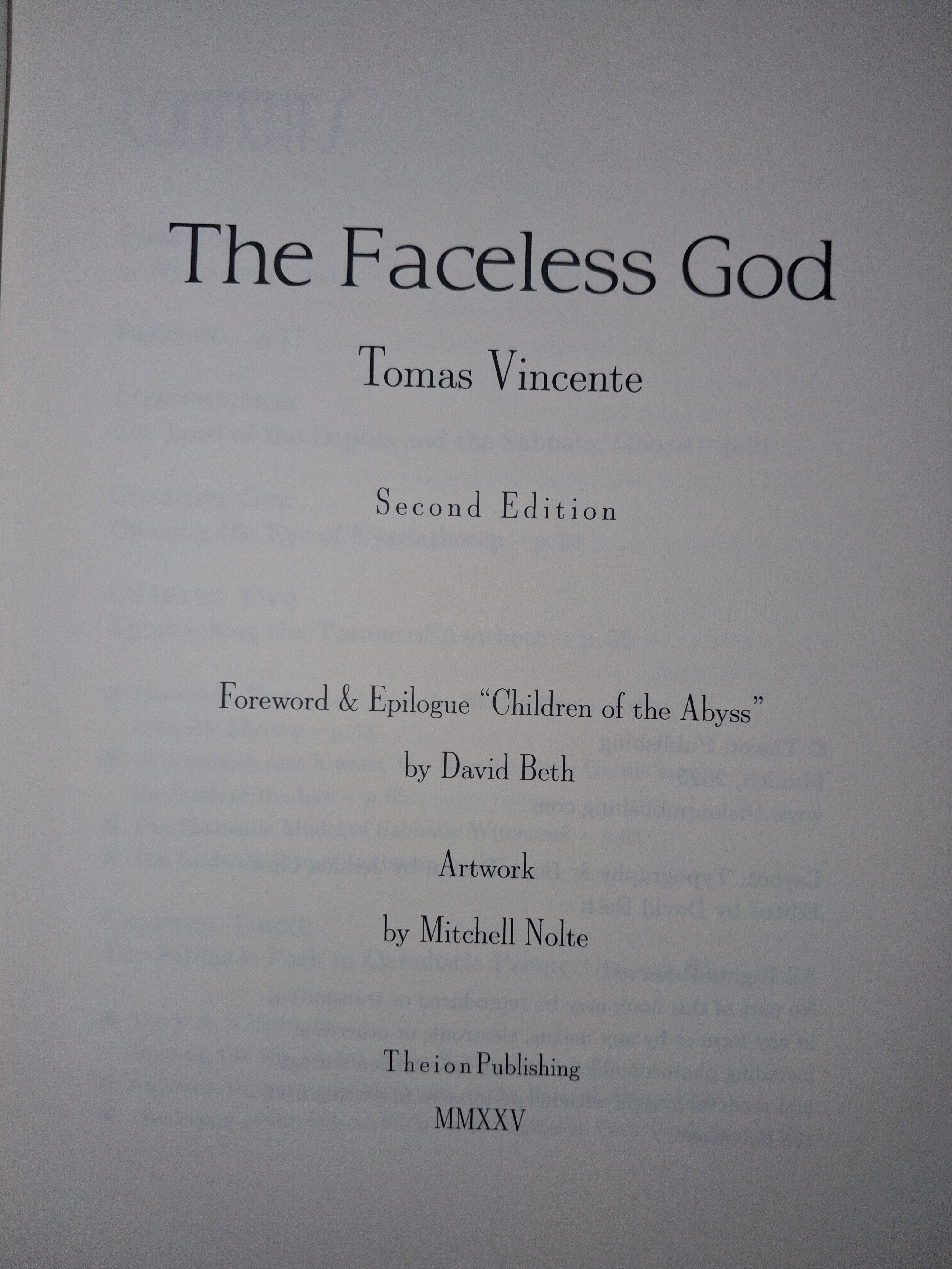 The Faceless God (Second Edition)