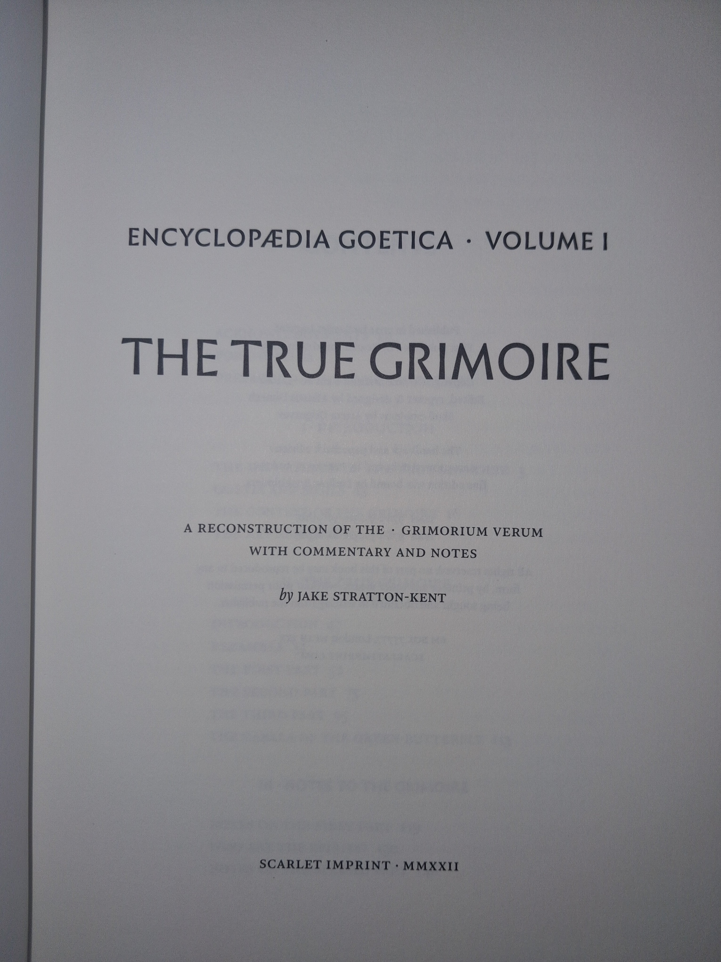The True Grimoire  Jake Stratton-Kent – Encyclopaedia Goetica Vol. I
