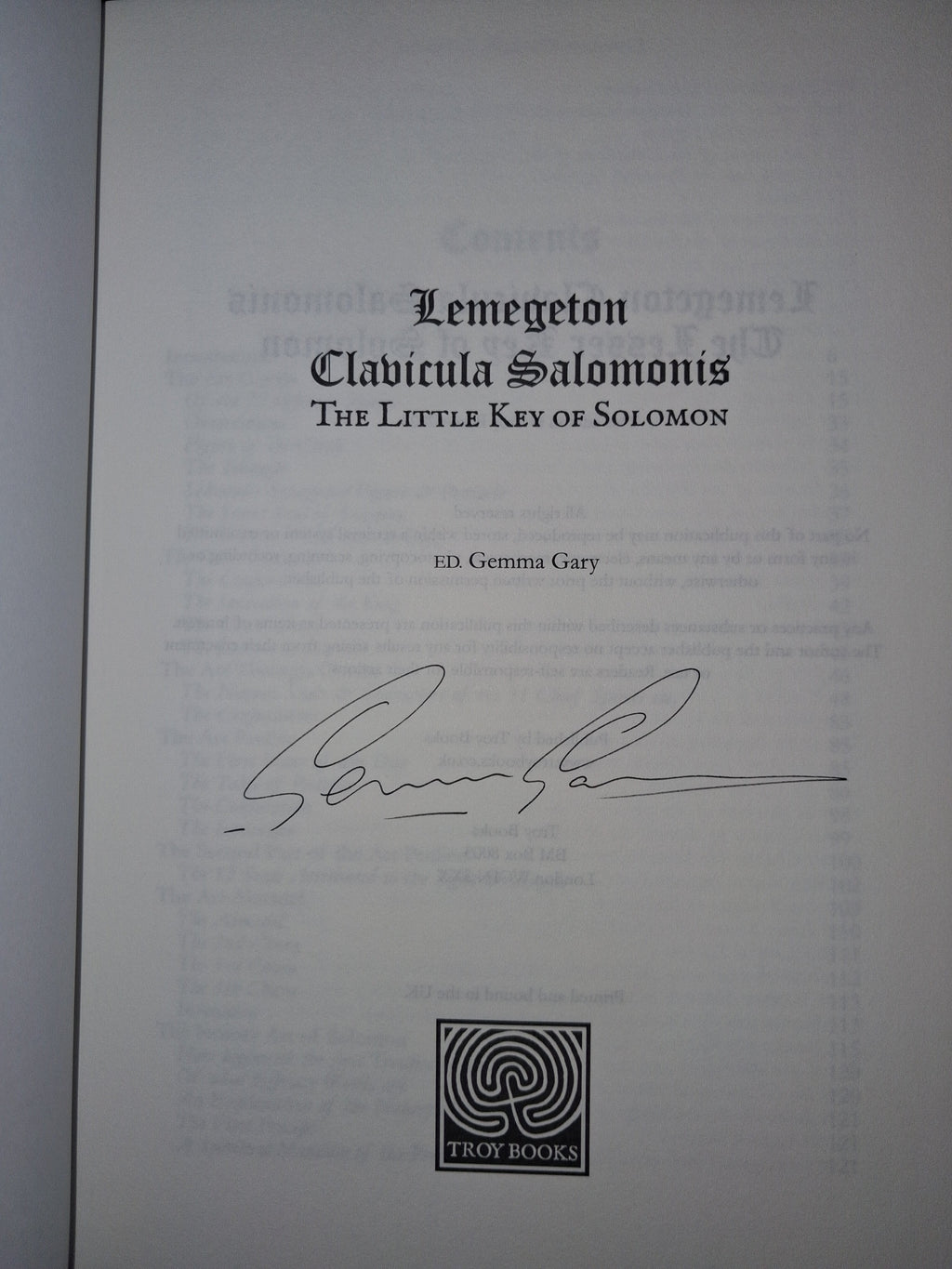 Lemegeton Clavicula Salomonis – The Little Key of Solomon  Edited by Gemma Gary