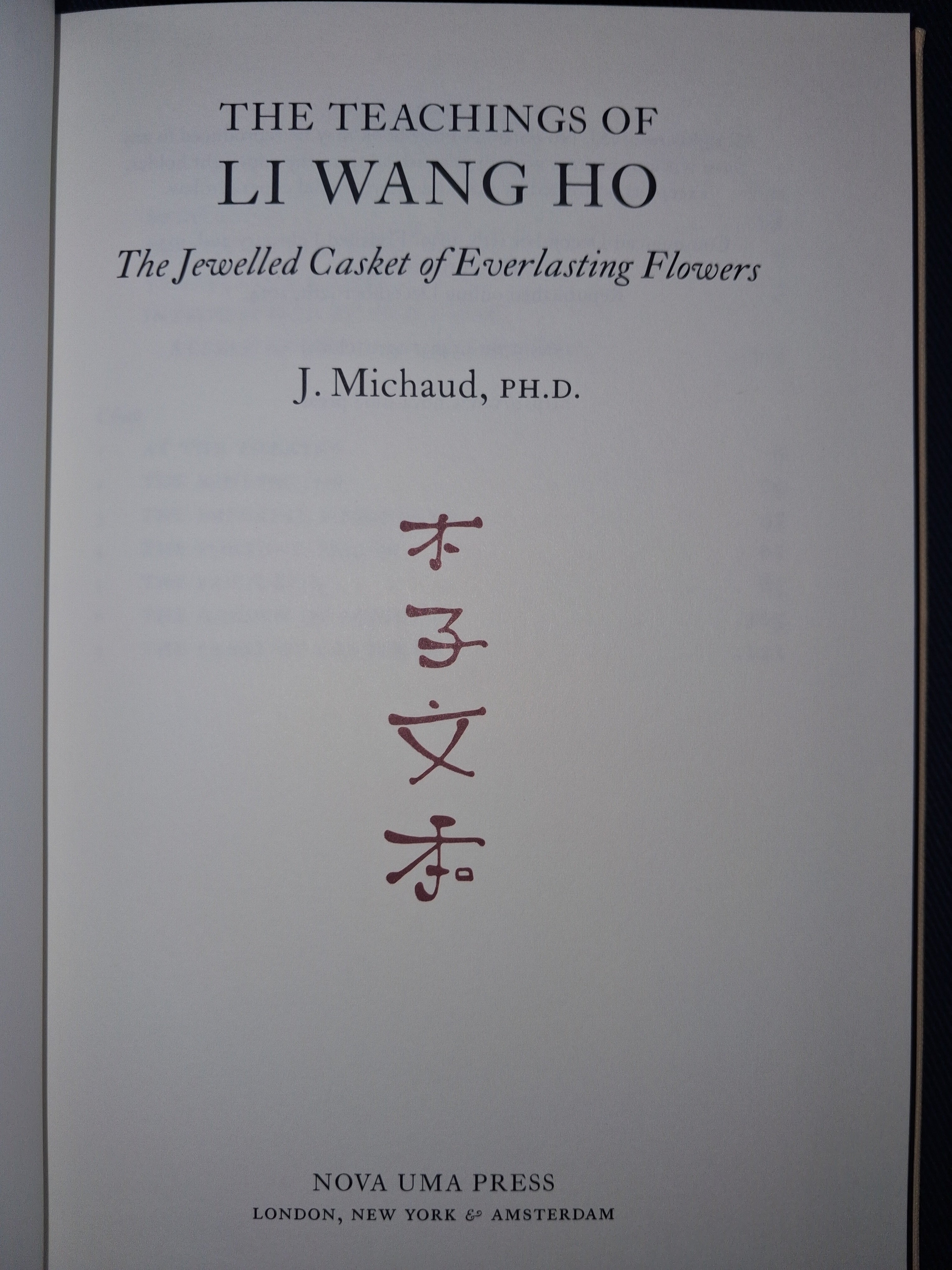 The Teachings of Li Wang Ho by Jean Michaud (Standard Edition) – Chinese Occult Philosophy & Spiritual Wisdom