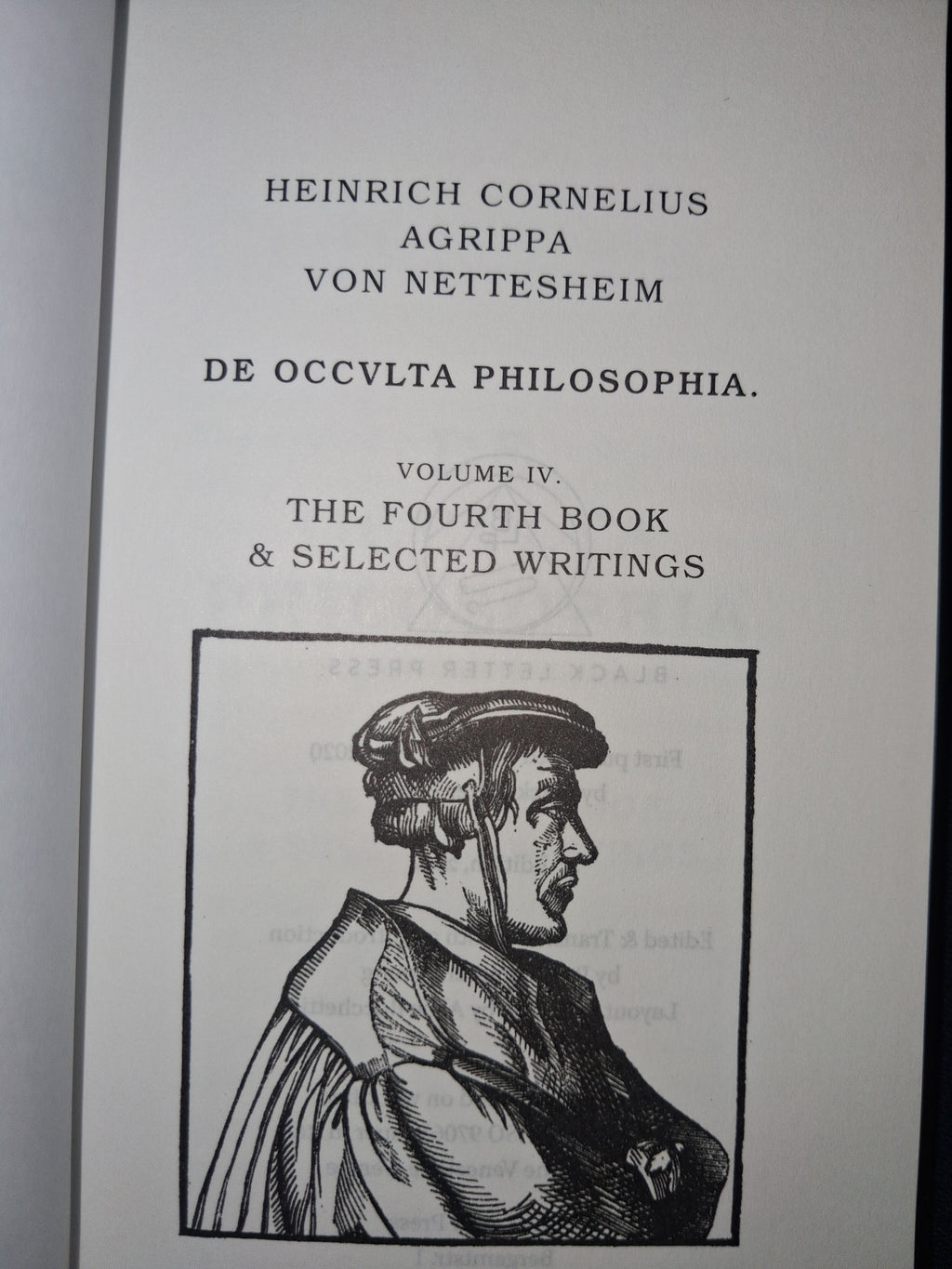 De Occulta Philosophia Vol. IV: The Fourth Book by Heinrich Cornelius Agrippa