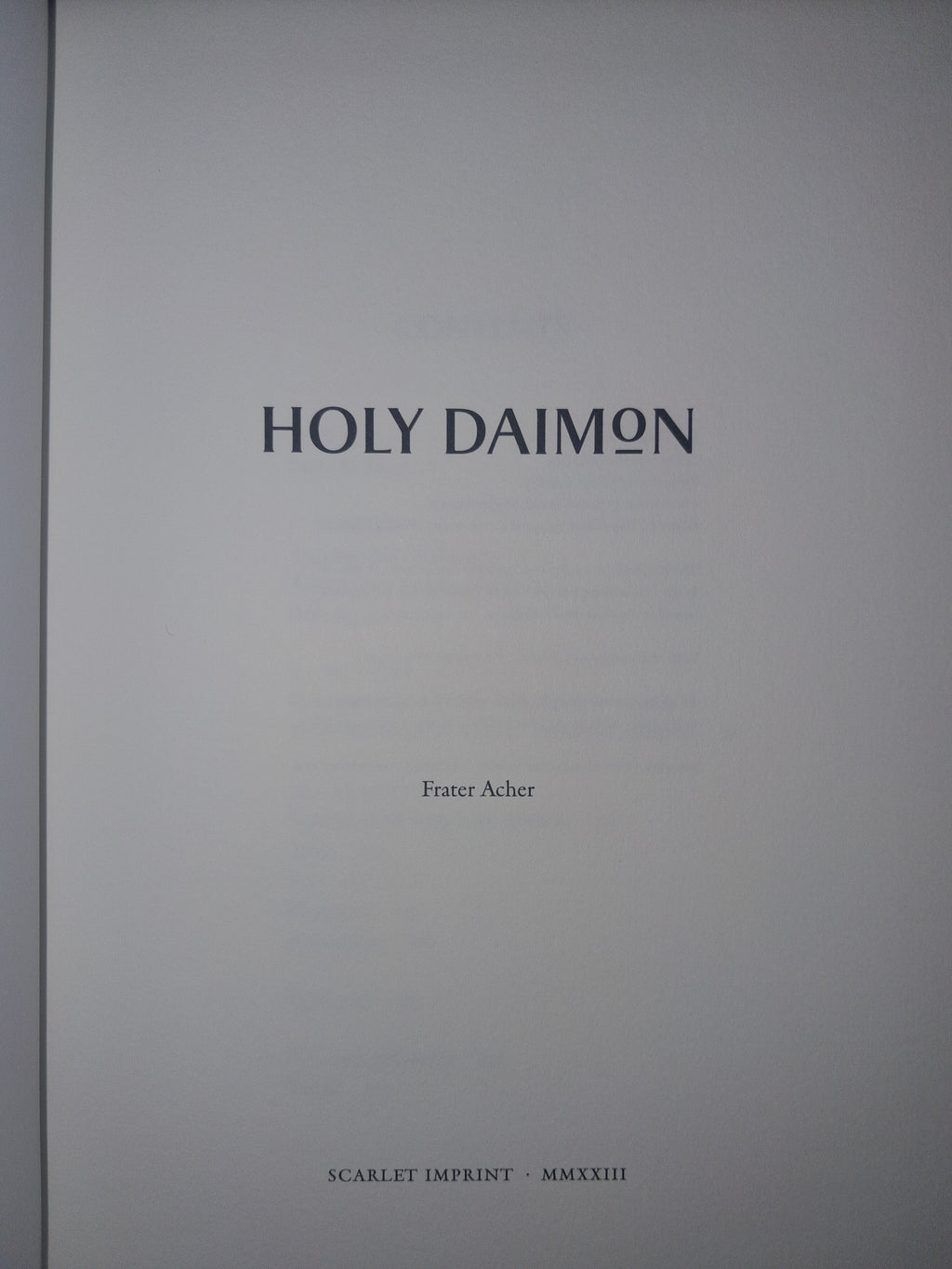 Holy Daimon  by Frater Acher