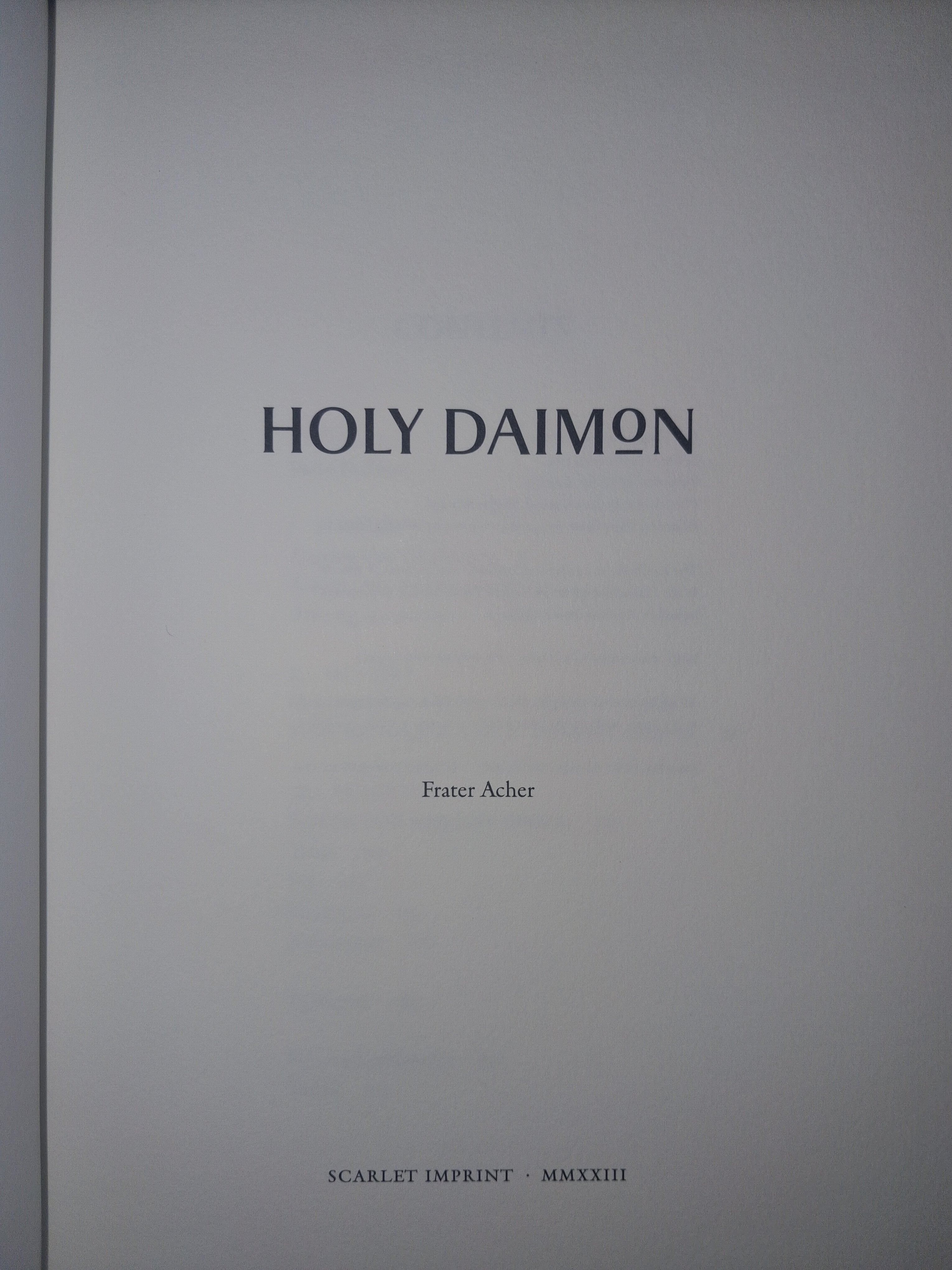 Holy Daimon  by Frater Acher