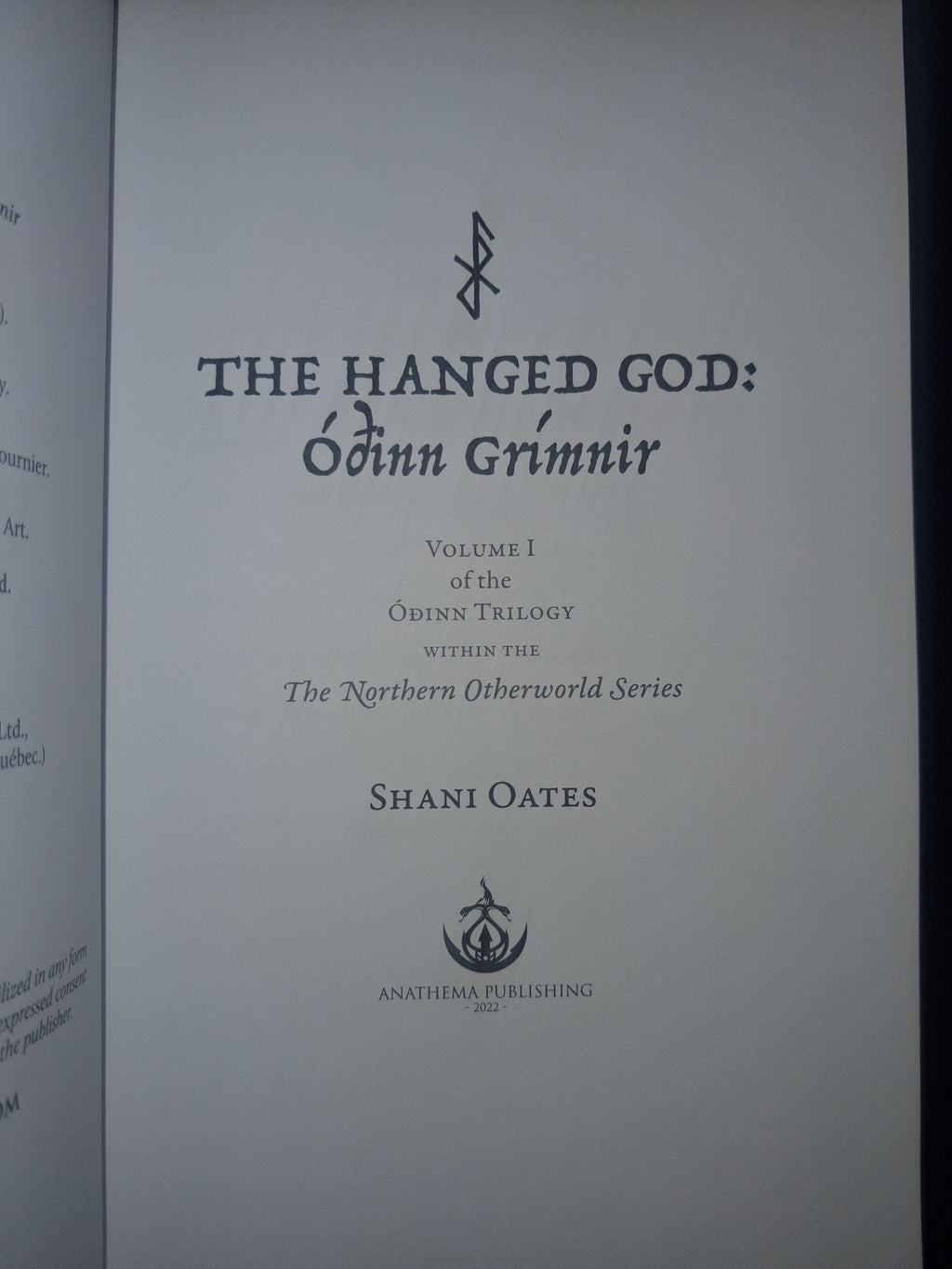 The Hanged God: Óðinn Grímnir (standardhardcover, Vol. I) – Shani Oates