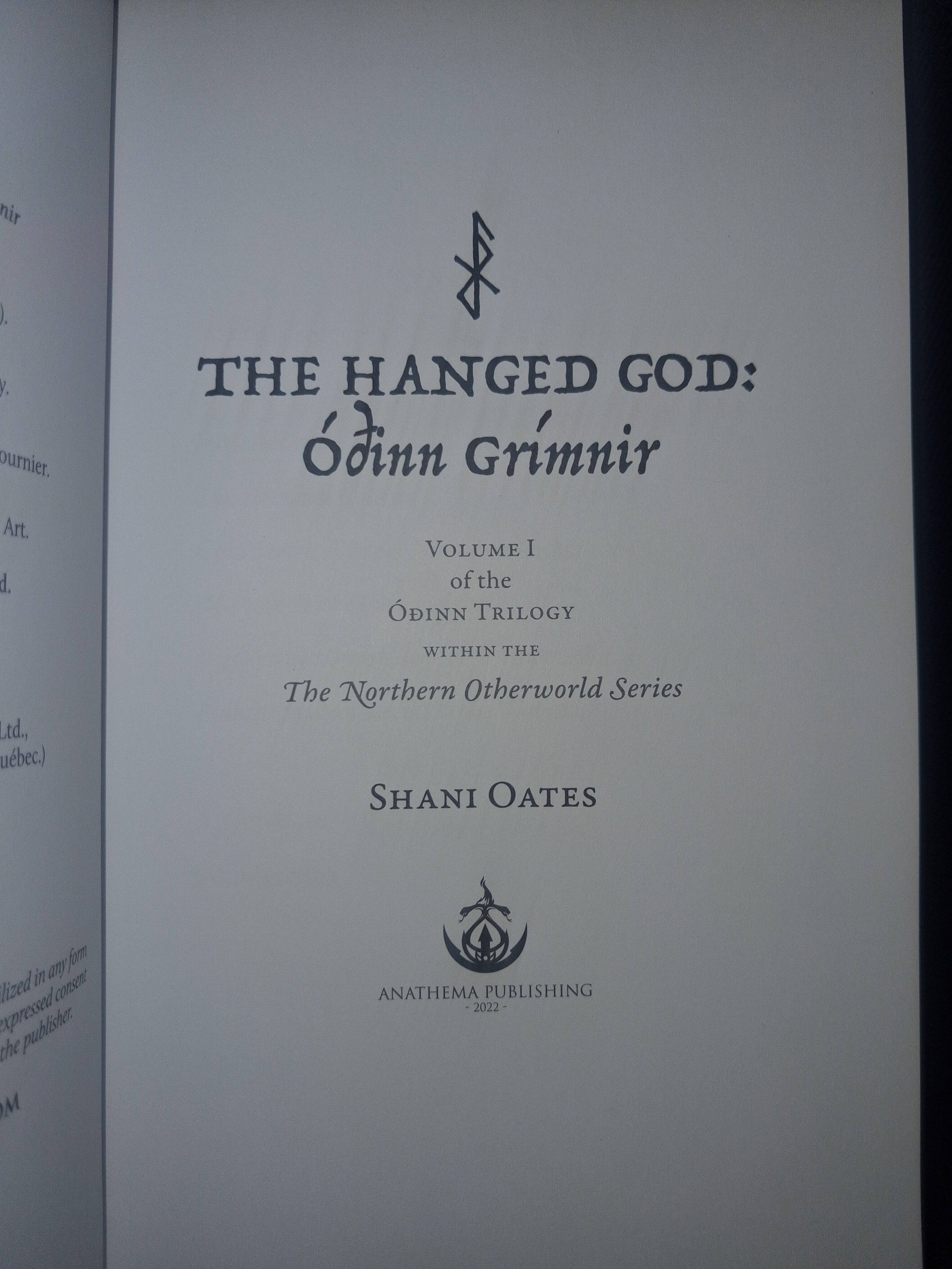 The Hanged God: Óðinn Grímnir (standardhardcover, Vol. I) – Shani Oates