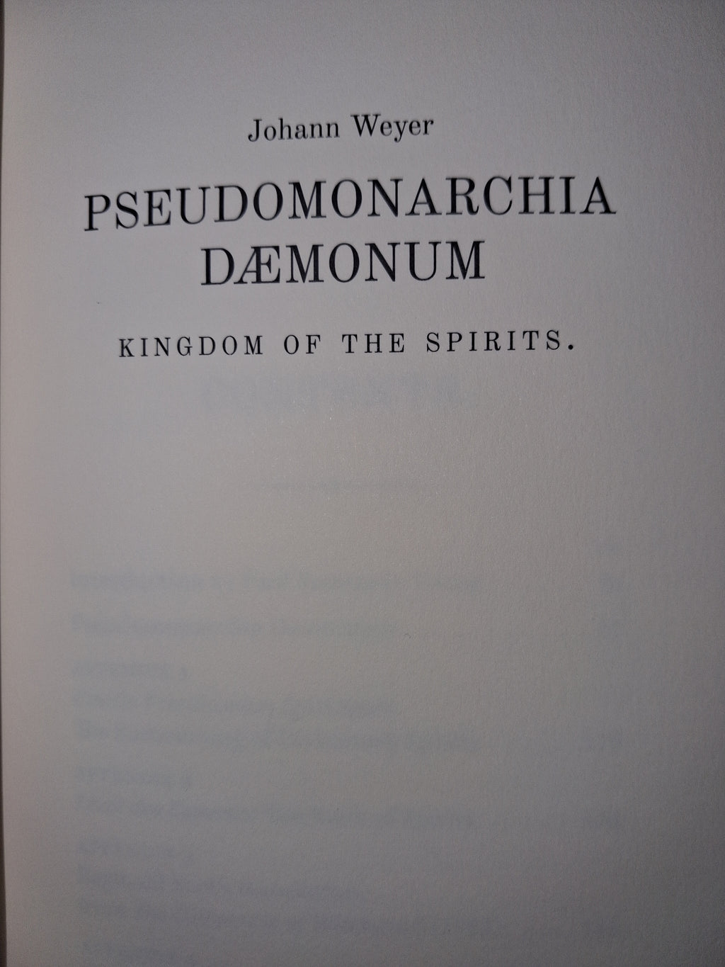 Pseudomonarchia Daemonum — Johann Weyer (Translated & Commentary by Paul Summers Young)