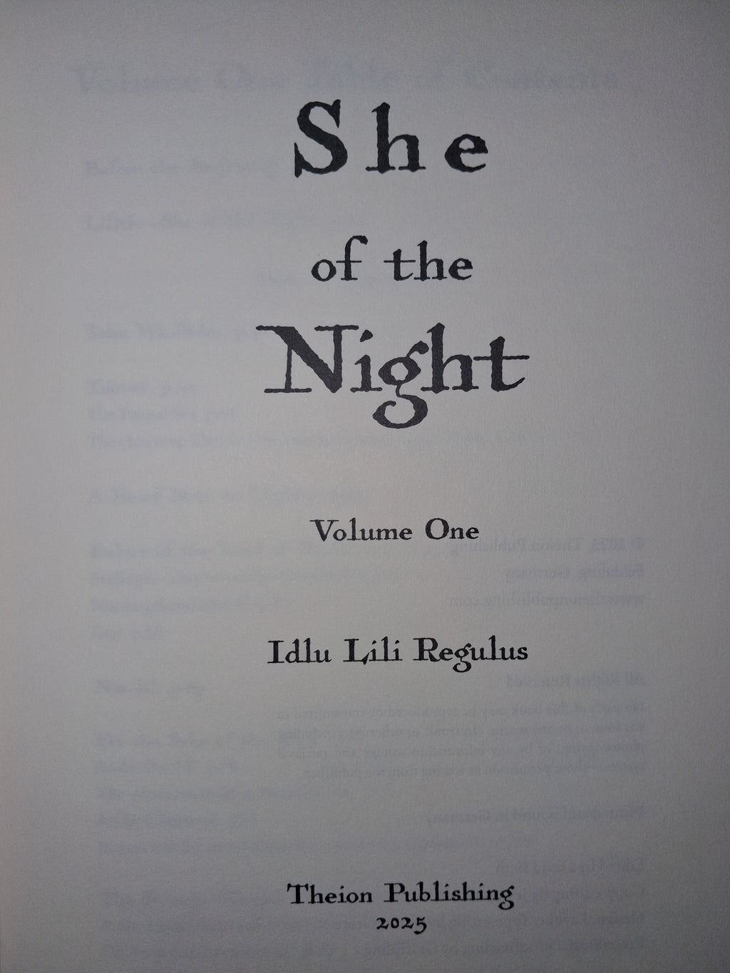 She of the Night (Second Edition)