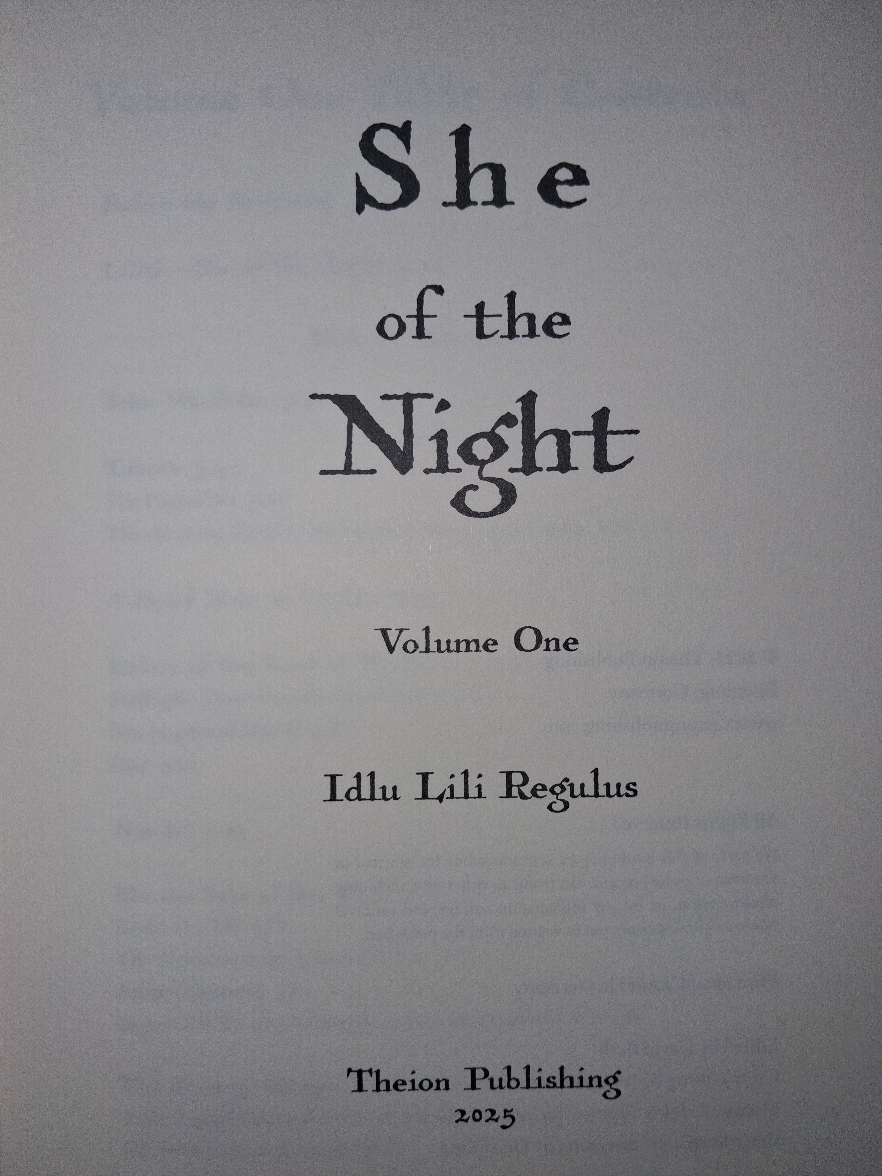 She of the Night (Second Edition)