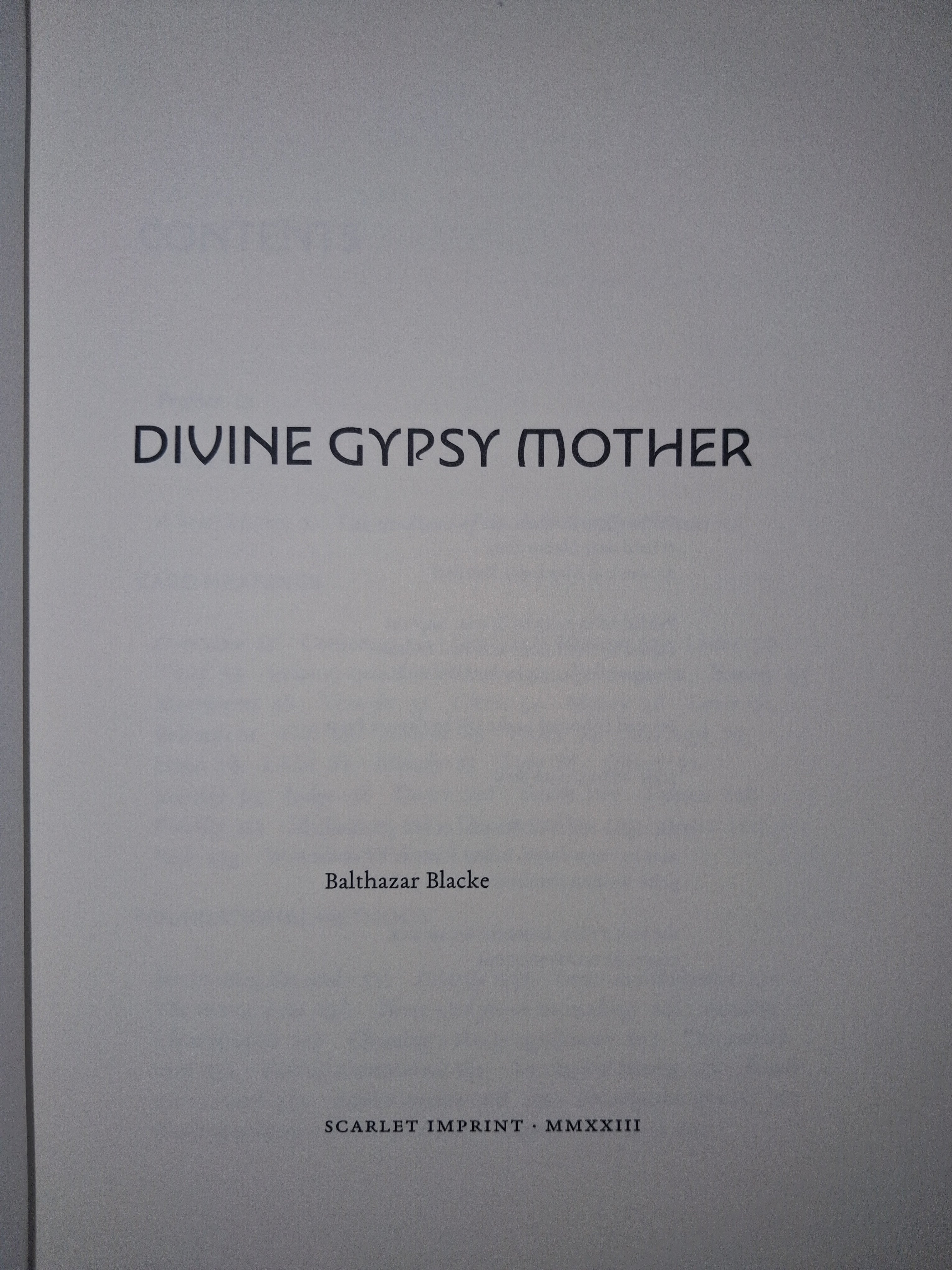Divine Gypsy Mother by Balthazar Blacke · Artwork by Alexander Daniloff