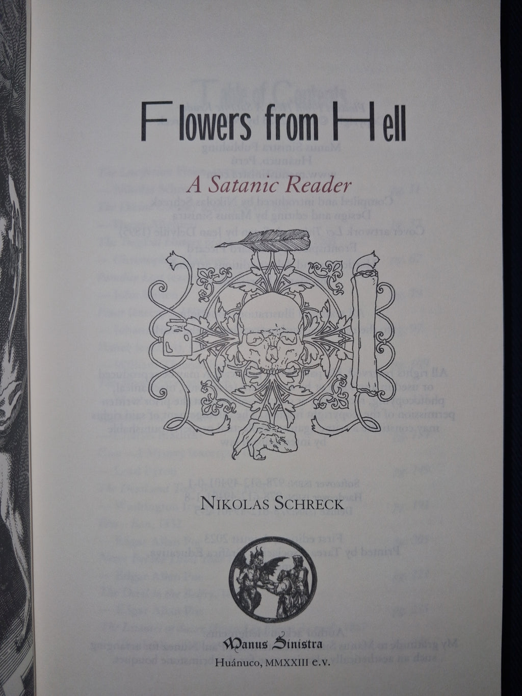 Flowers from Hell: A Satanic Reader (Hardcover Edition) by Nikolas Schreck