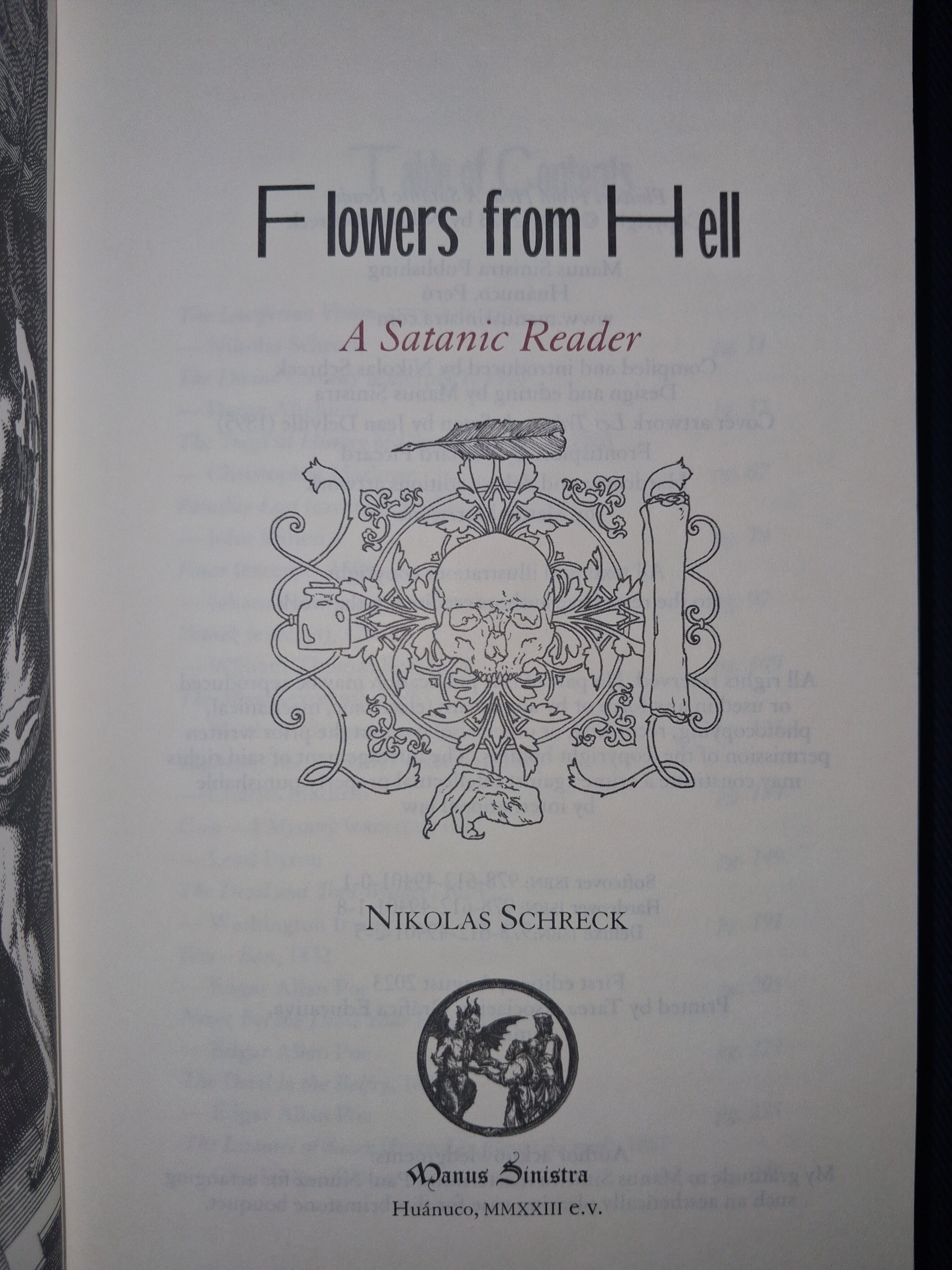 Flowers from Hell: A Satanic Reader (Hardcover Edition) by Nikolas Schreck