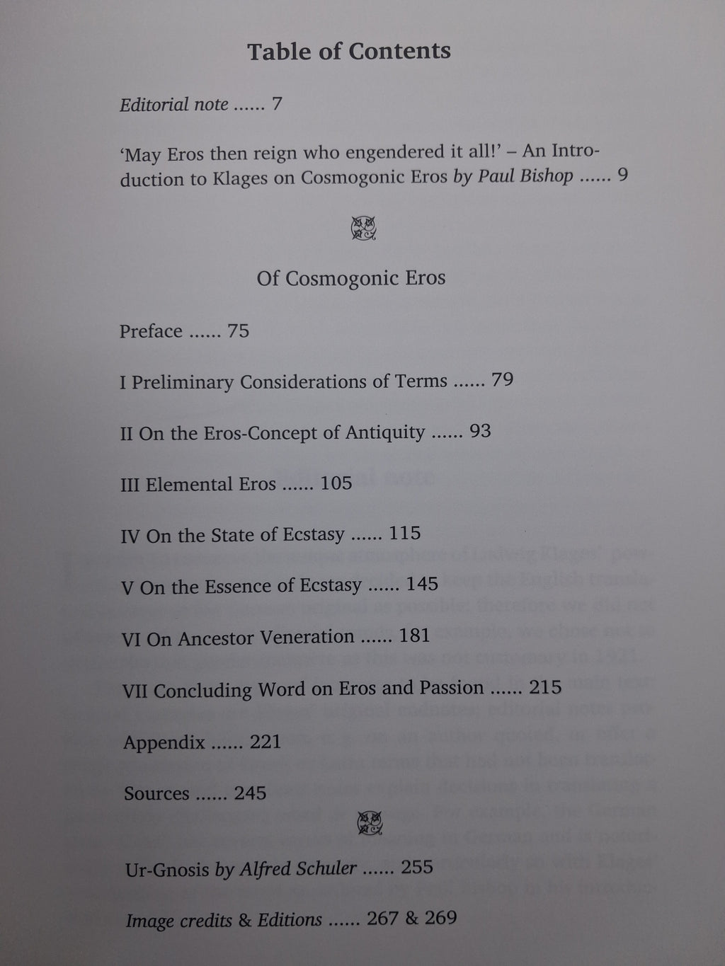 Of Cosmogonic Eros (2nd Edition)by Ludwig Klages