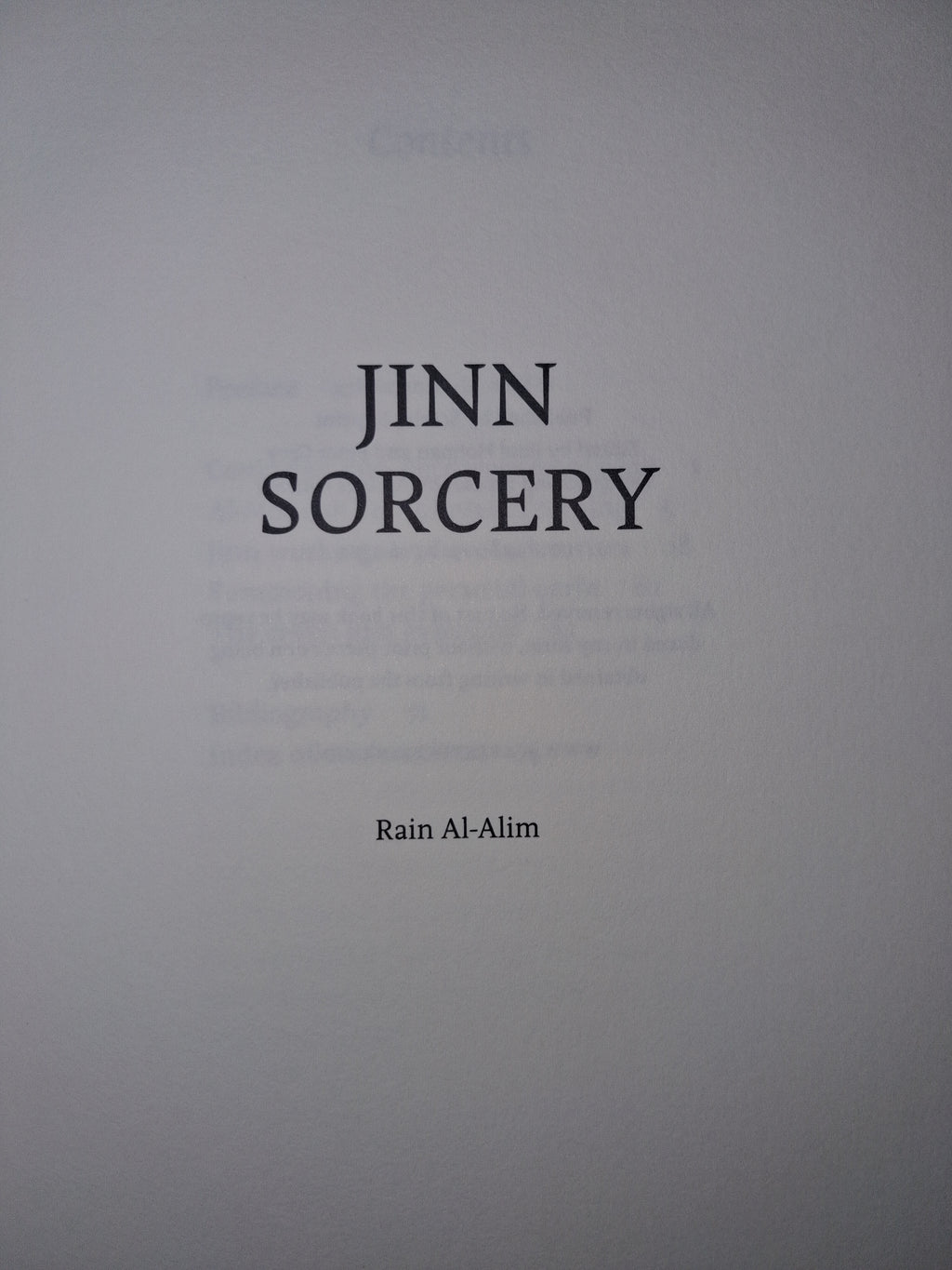 Jinn Sorcery by Rain Al-Alim